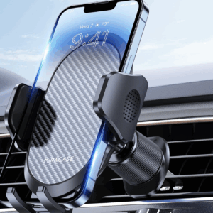 Miracase Phone Holders for Your Car with Metal Hook Clip, Air Vent Cell Phone Stand Car Mount, Universal Automobile Cradle Fit for iPhone Android and All Smartphones, Dark Black